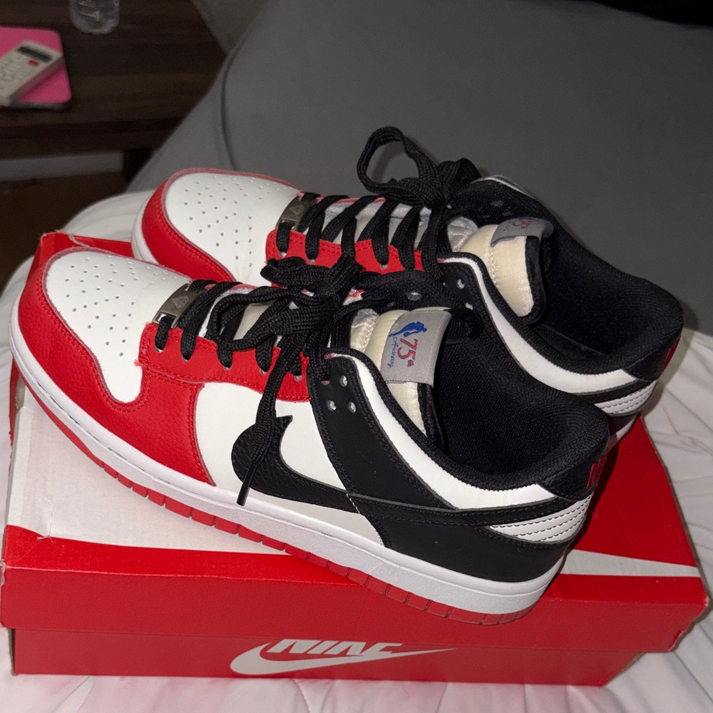 Nike dunk 75th anniversary red black white